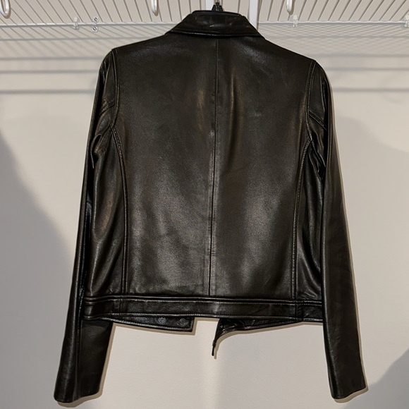 Ralph Lauren Sport blue label genuine leather jacket size 4 - Picture 6 of 9